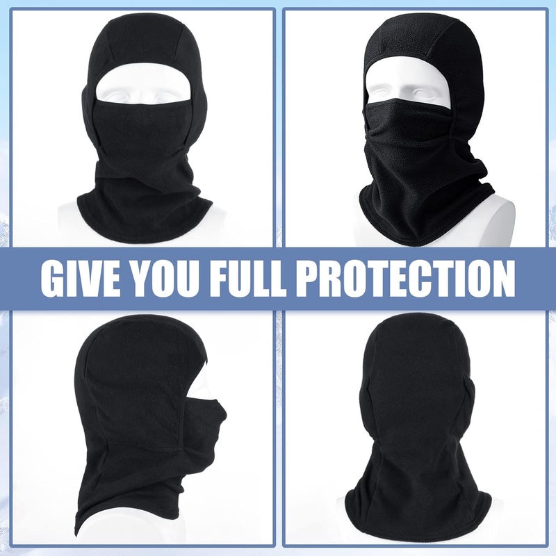 Funtery 4 Pcs Winter Kids Balaclava Face Mask for Boy Girl Warm Windproof Fleece Face Mask for Skiing Cycling Gear - Image 4